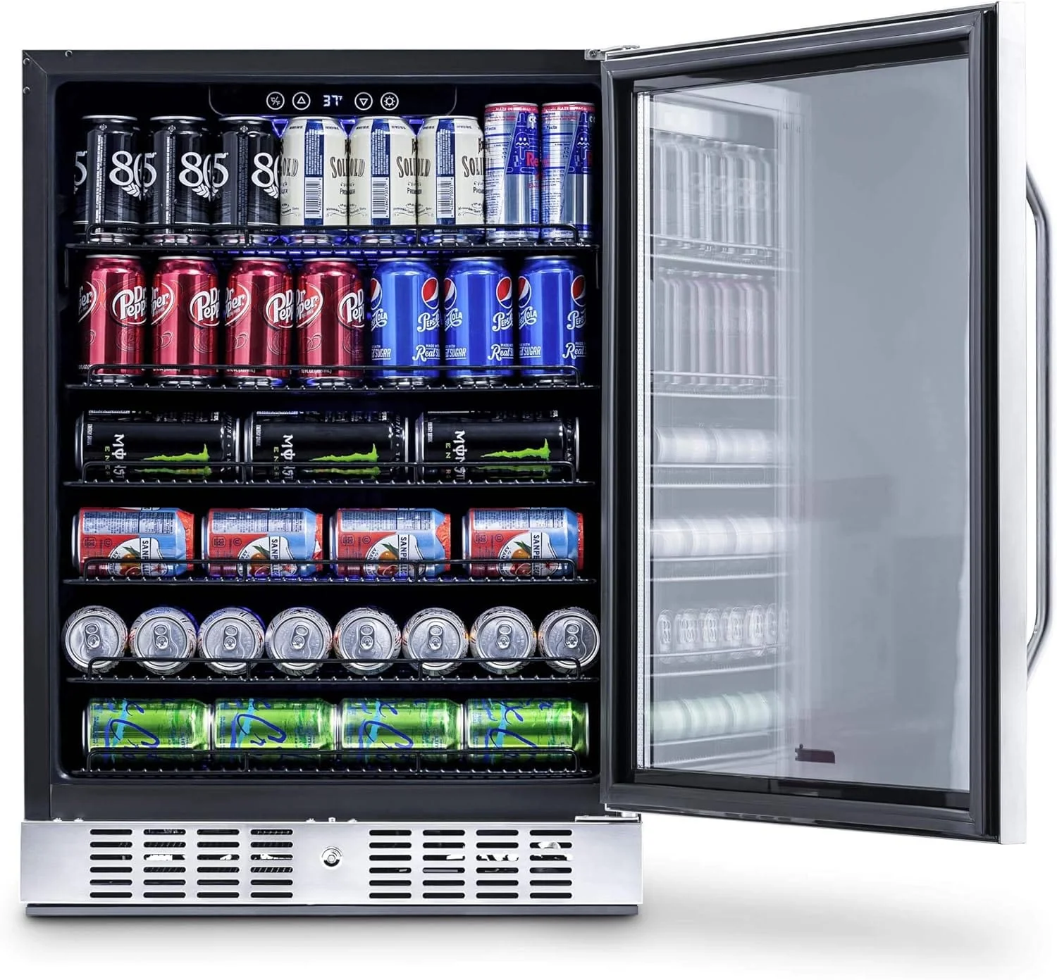 Newair 24" Beverage Fridge, 177 Cans, Stainless Steel - Certified Refurbished - Image 9