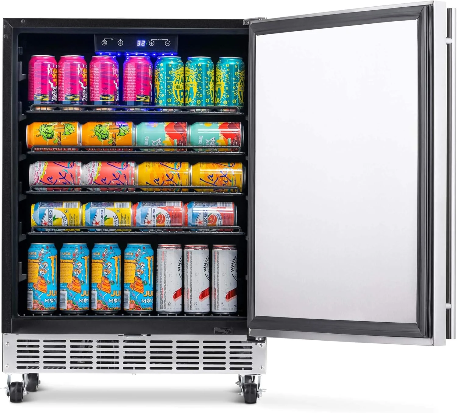 Newair 24" Built-in Outdoor Fridge, 160 Cans, Stainless Steel - Certified Refurbished - Image 11