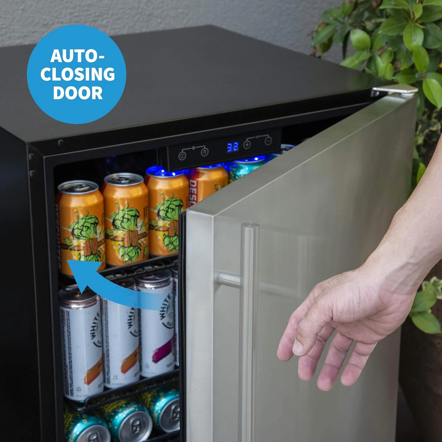 Newair 24" Built-in Outdoor Fridge, 160 Cans, Stainless Steel - Certified Refurbished - Image 6