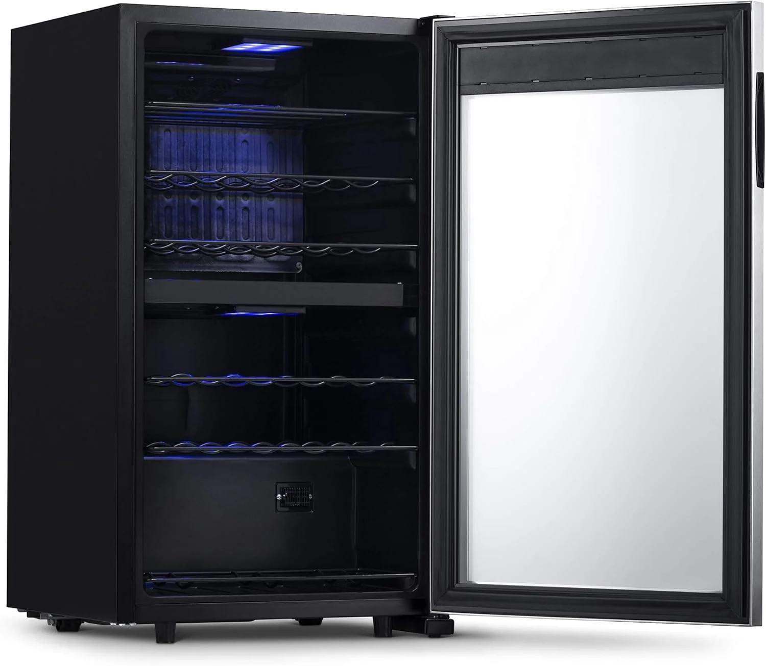 Newair Dual Zone Wine Fridge with Adjustable Racks, 28 Bottles, Stainless Steel - Certified Refurbished - Image 12