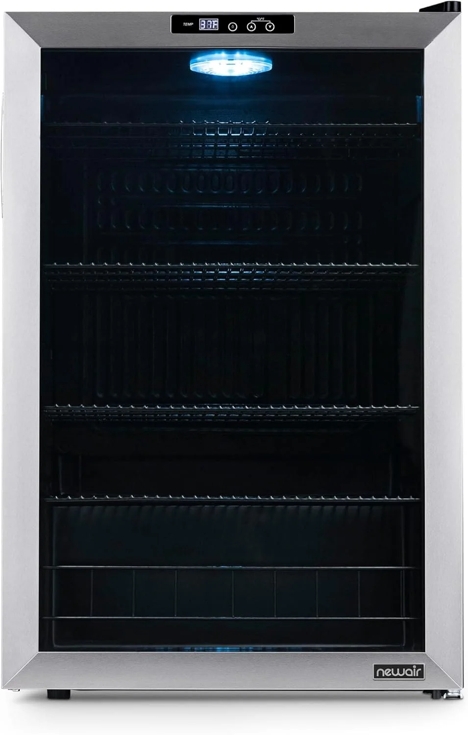 Newair Freestanding Beverage Fridge with SplitShelf, 160 Cans, Stainless Steel - Certified Refurbished - Image 8