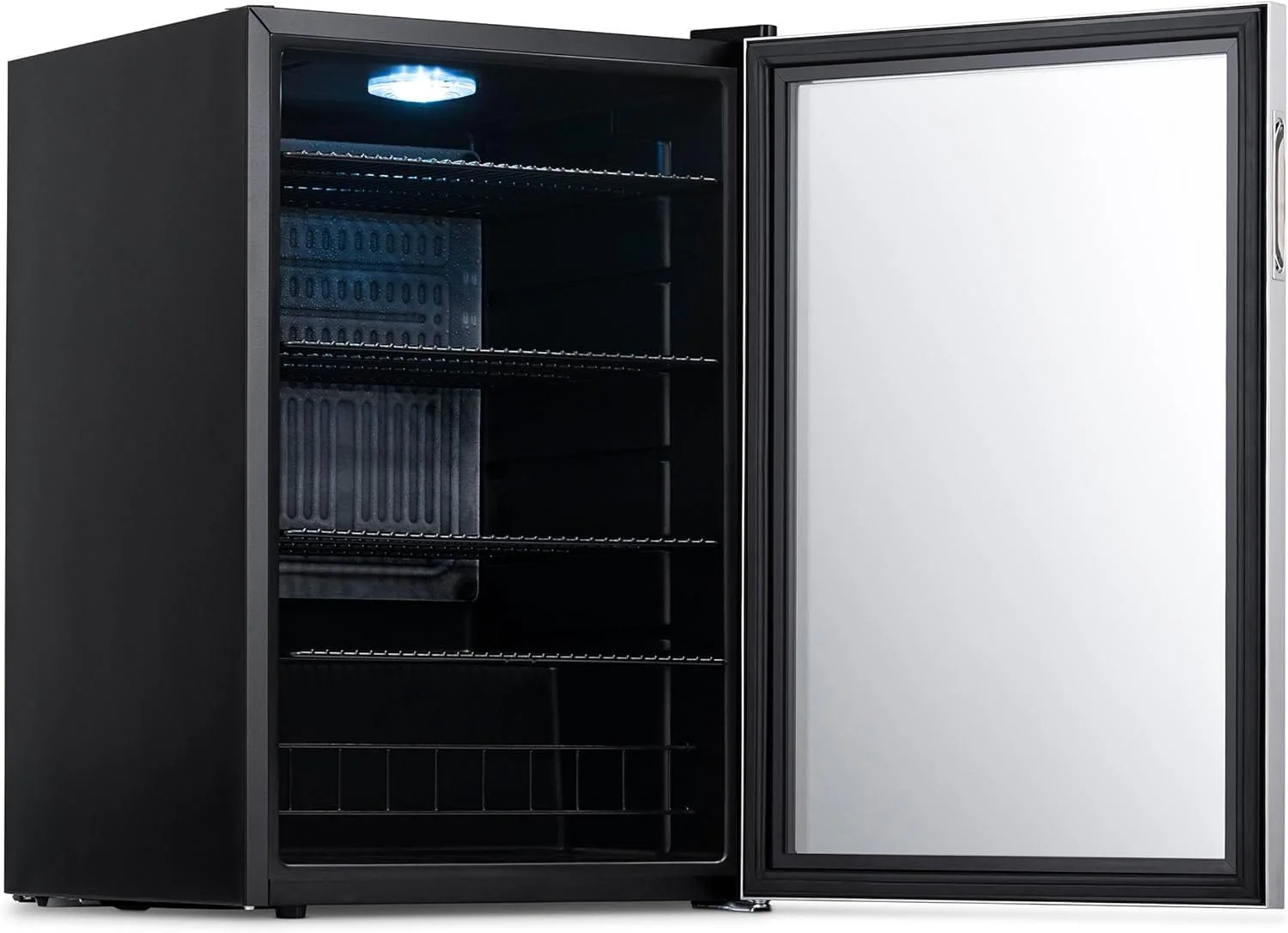 Newair Freestanding Beverage Fridge with SplitShelf, 160 Cans, Stainless Steel - Certified Refurbished - Image 9