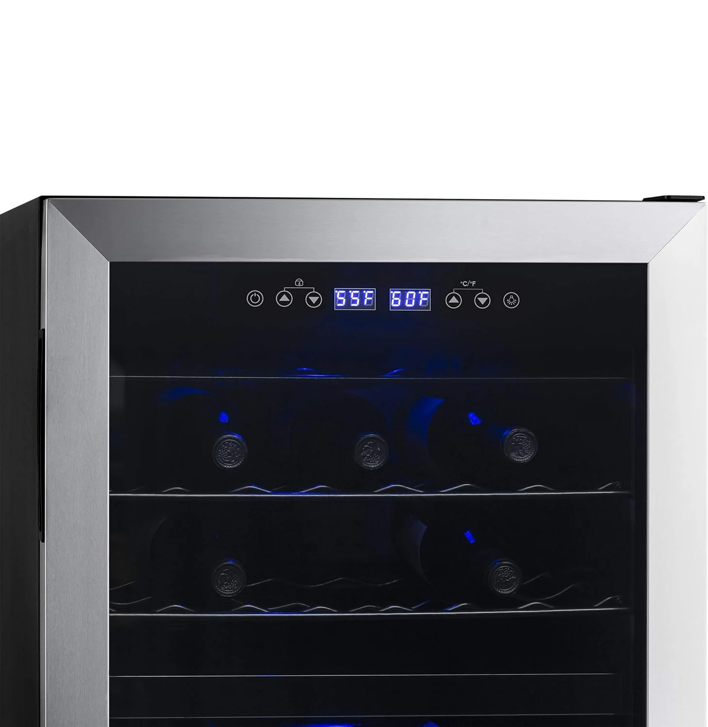 Newair Freestanding Dual Zone Wine Fridge, 43 Bottles, Stainless Steel - Certified Refurbished - Image 7