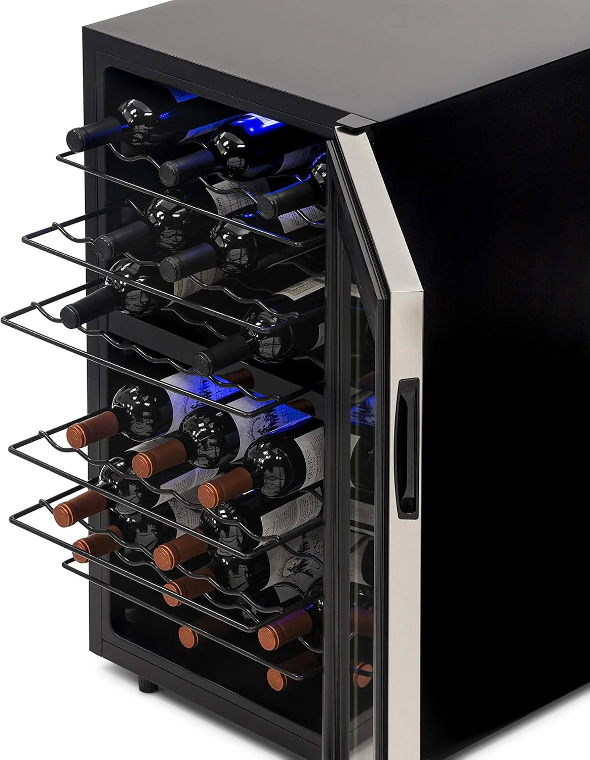Newair Freestanding Dual Zone Wine Fridge, 43 Bottles, Stainless Steel - Certified Refurbished - Image 8