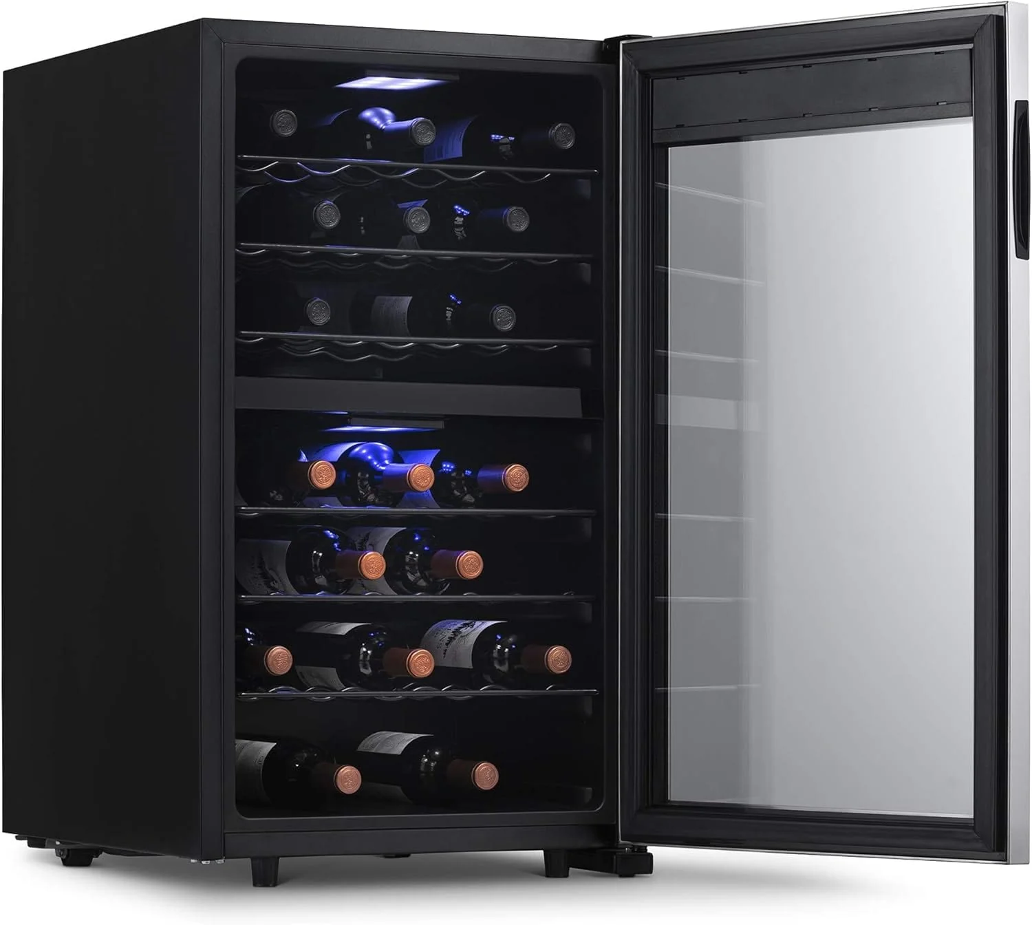 Newair Freestanding Dual Zone Wine Fridge, 43 Bottles, Stainless Steel - Certified Refurbished - Image 9