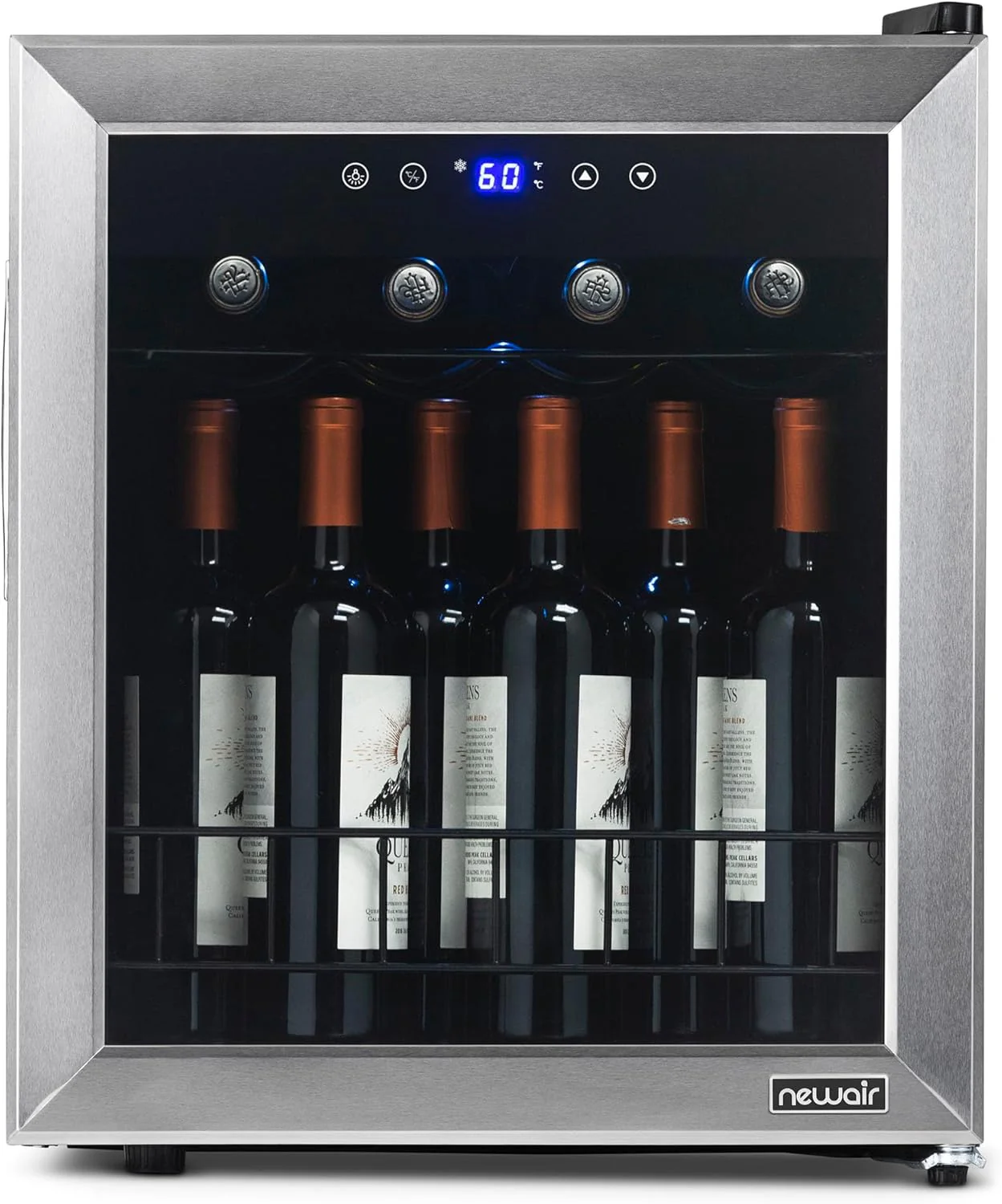 Newair Freestanding Wine Fridge with Digital Thermostat, 16 Bottles, Stainless Steel - Certified Refurbished - Image 6