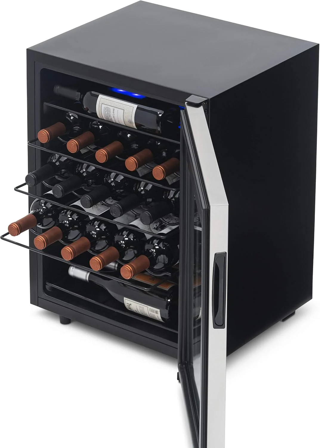 Newair Freestanding Wine Fridge with Digital Thermostat, 23 Bottles, Stainless Steel - Certified Refurbished - Image 8