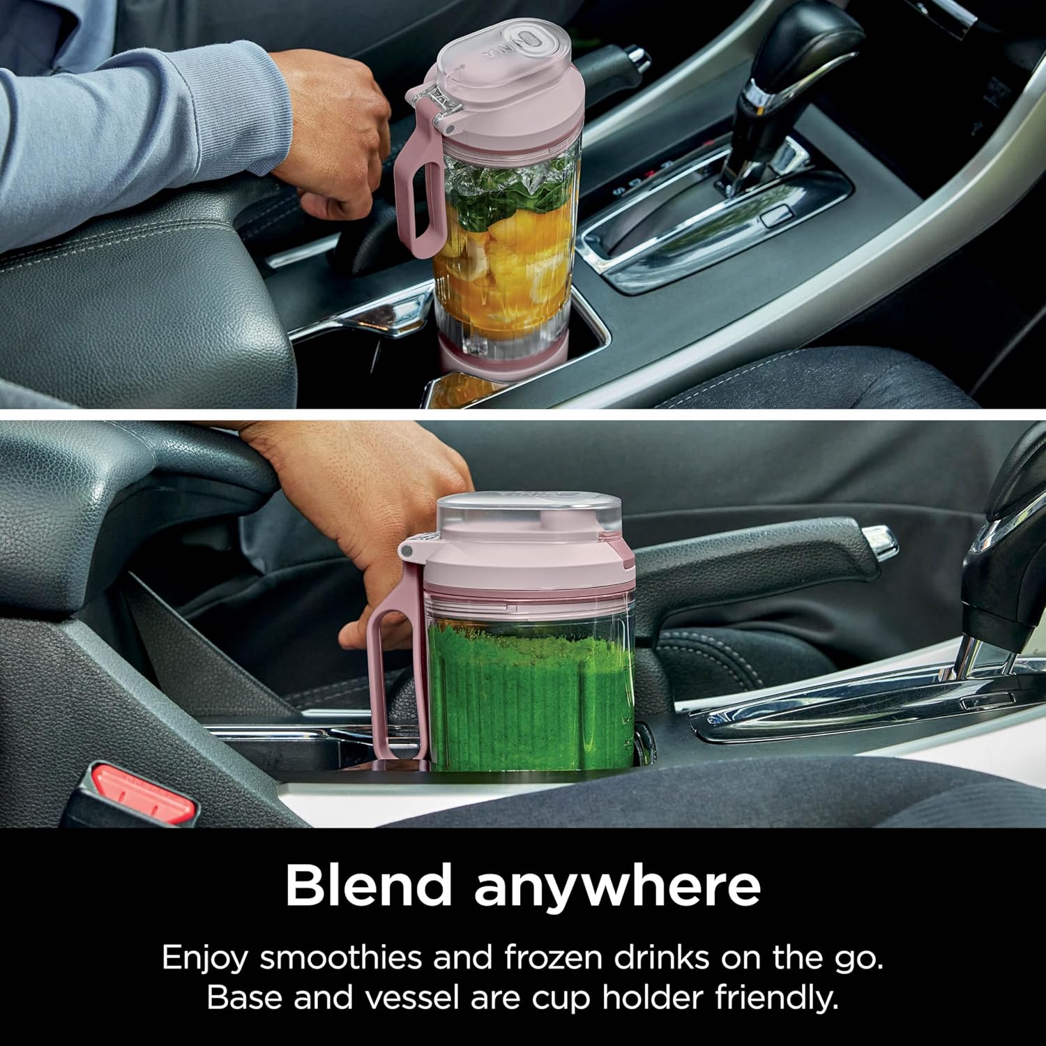 Ninja Blast Max Personal Cordless Blender for Smoothies, Blend, Ice Crush, 22 oz. Twist & Go, Pink - Certified Refurbished - Image 10