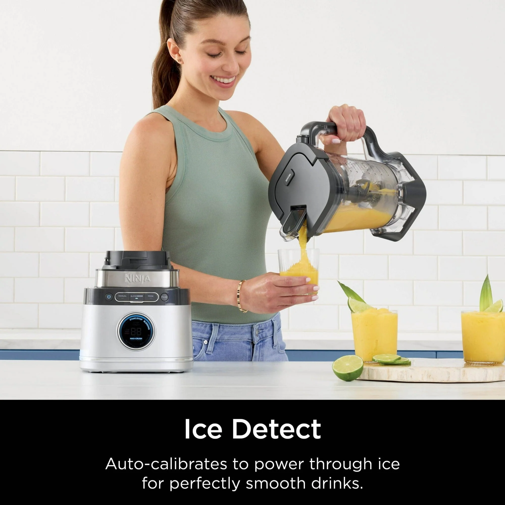 Ninja Detect Kitchen System 72-Oz Blender, 3 Speeds, Blend, Crush, Chop, Smoothies, BlendSense Technology, Silver - Certified Refurbished - Image 5