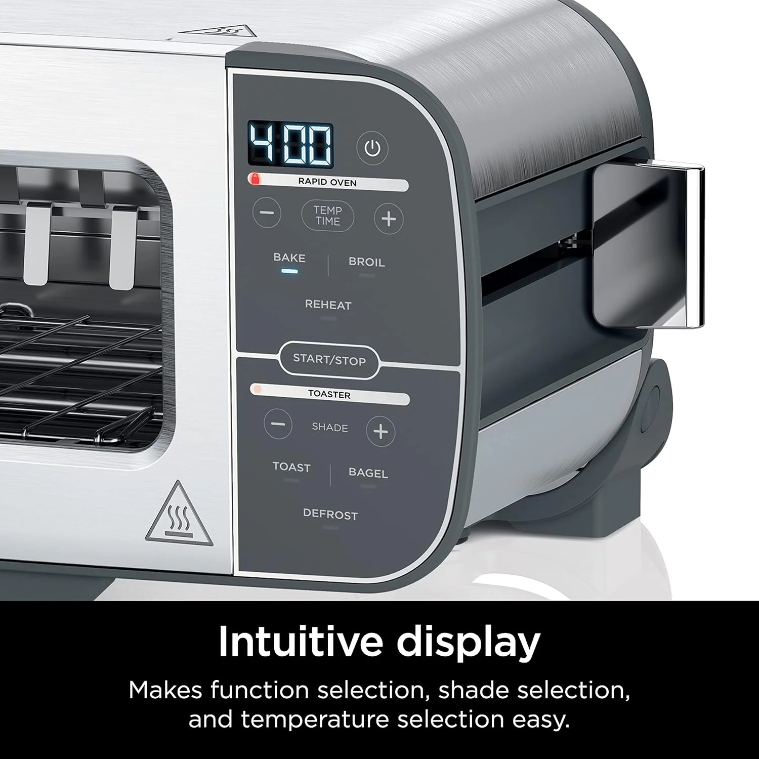 Ninja ST101 Foodi 2-in-1 Flip Toaster, 2-Slice Capacity, Compact Toaster Oven, Snack Maker, Reheat, Defrost, 1500 Watts, 6 Functions, Stainless Steel - Image 8