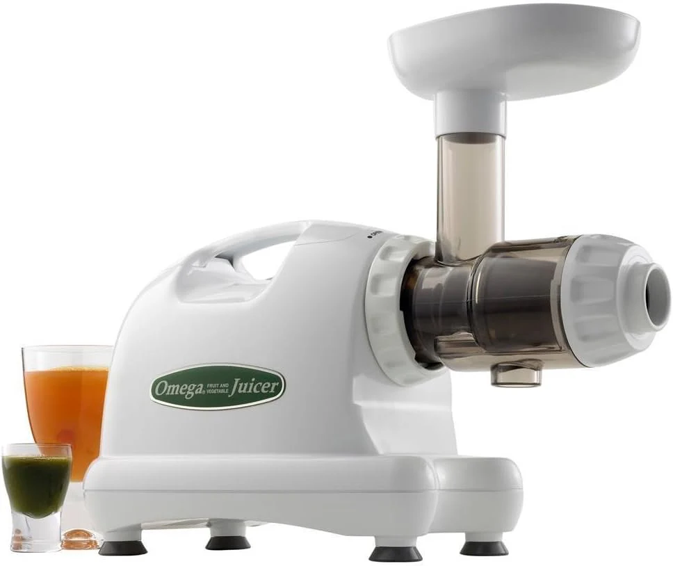 Omega 8004 Commercial Masticating Juicer and Nutrition Center, White - Certified Refurbished - Image 3