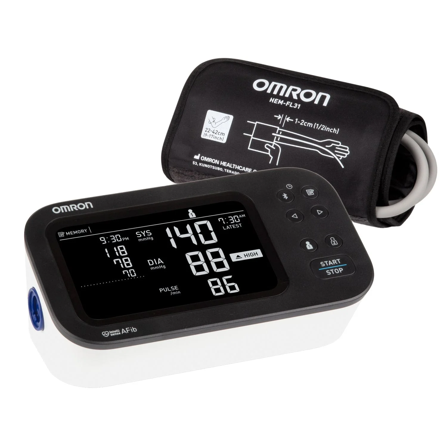 Omron 10 Series Upper Arm Blood Pressure Monitor, BP7465