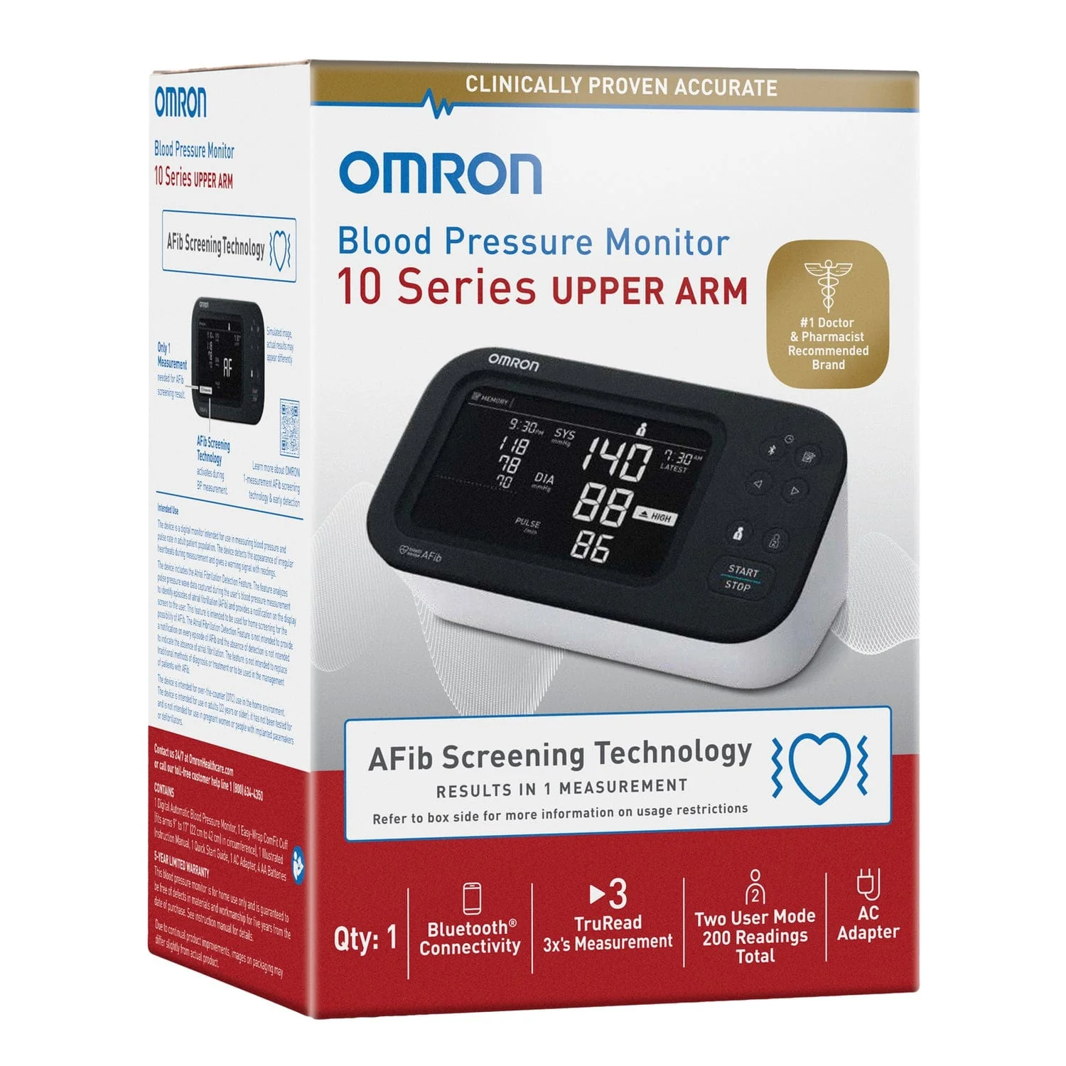 Omron 10 Series Upper Arm Blood Pressure Monitor, BP7465 - Image 3