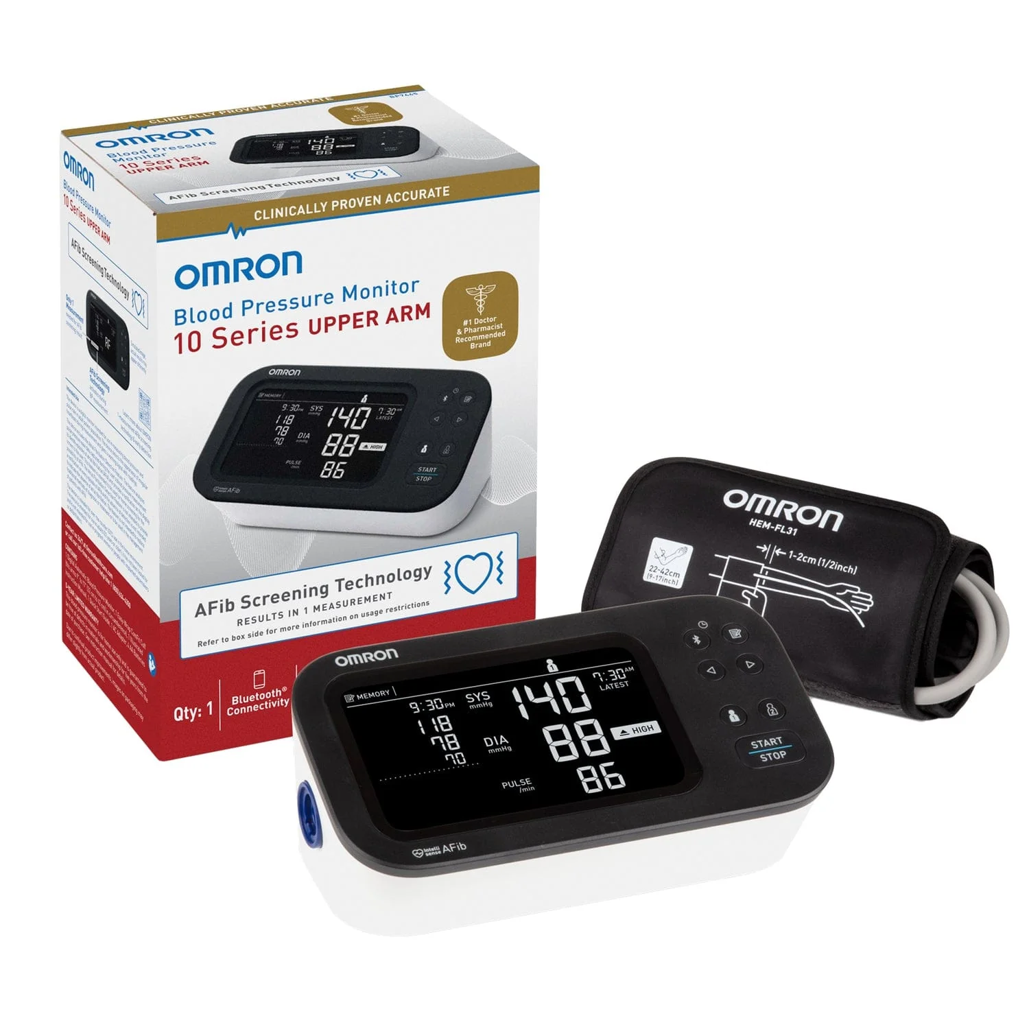 Omron 10 Series Upper Arm Blood Pressure Monitor, BP7465 - Image 5