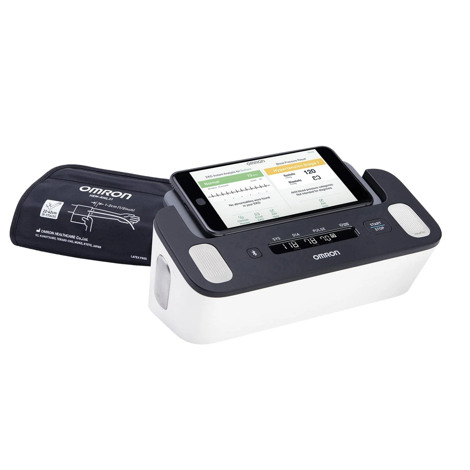 Omron Complete Wireless Upper Arm Blood Pressure Monitor and Single-Lead EKG Monitor - Image 3