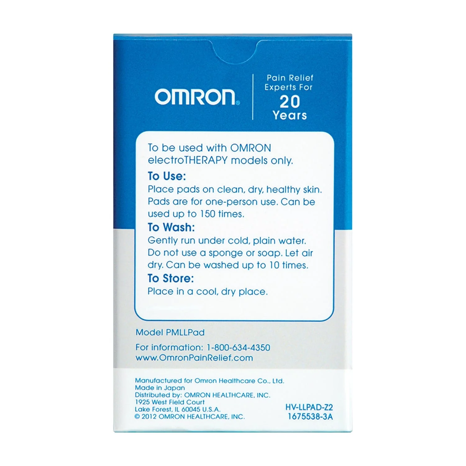 Omron ElectroTHERAPY TENS Long Life Pads, Standard - Image 3