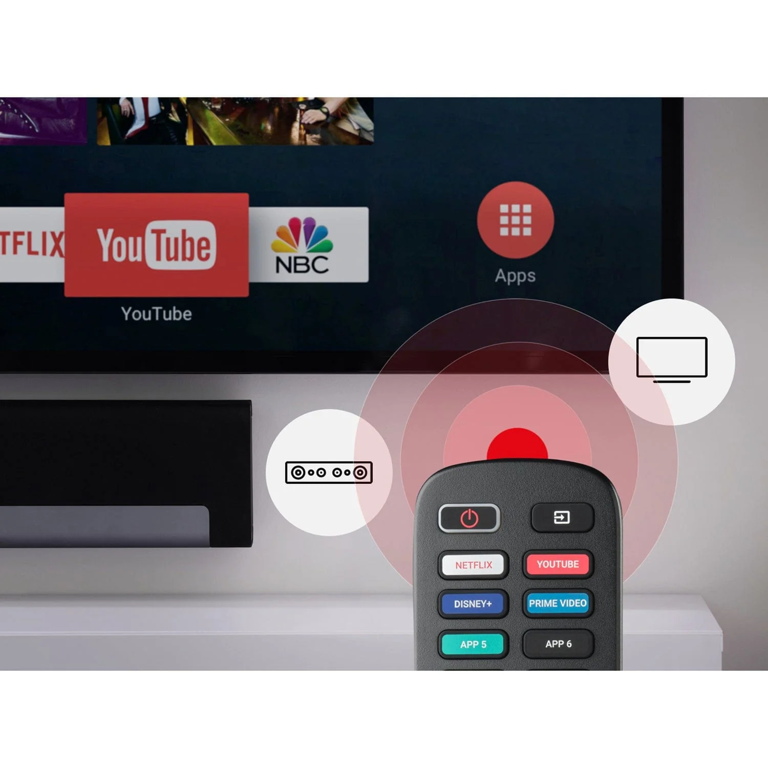 One For All Replacement Remote for Roku TVs - Image 3