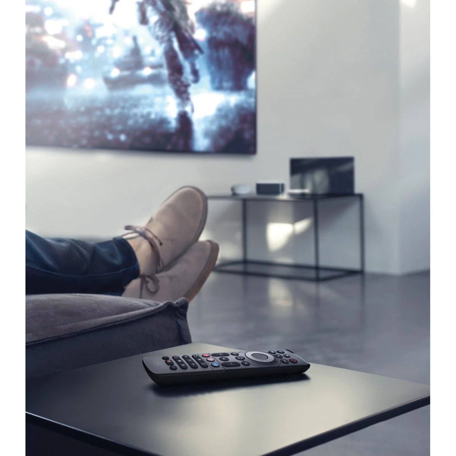 One For All Smart Streamer 5-Device Backlit Universal Remote, Black - Image 3