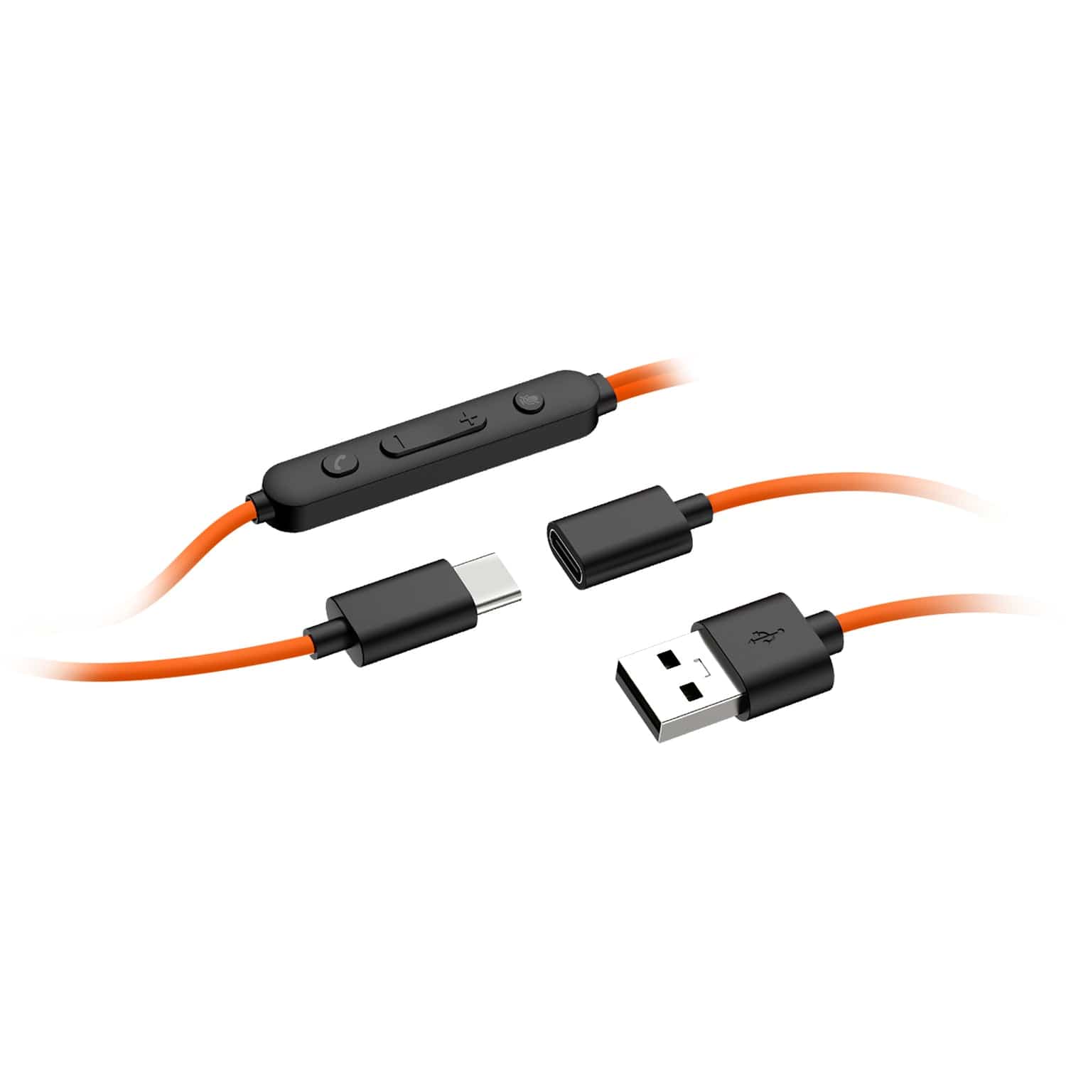 OpenRock Link 10 Wired Open-Ear Headset with Rotating Boom Mic, In-Line Remote, Earhooks, USB-C Connector with USB-A Adapter, Noise Cancellation - Image 3
