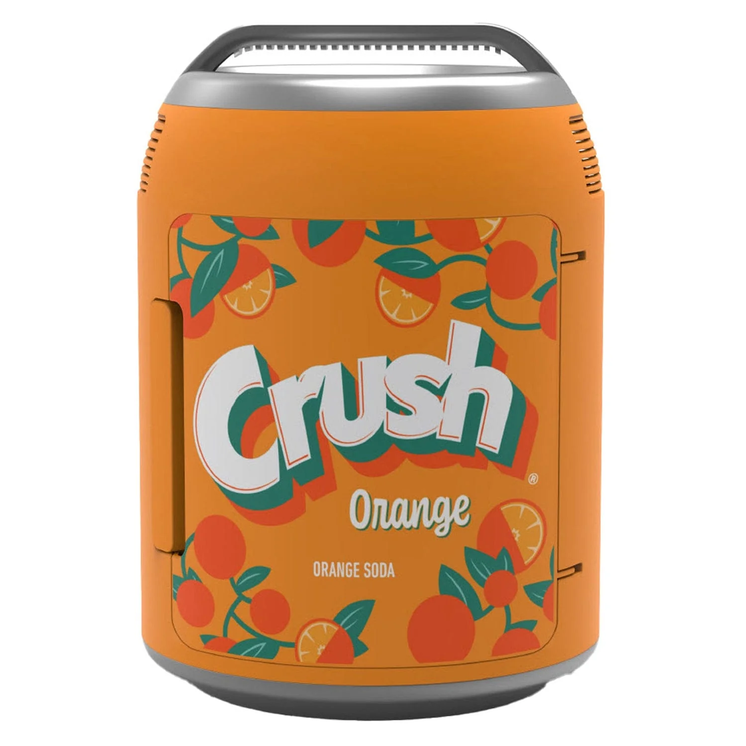 Orange Crush 6-Can Portable Mini Fridge, Orange