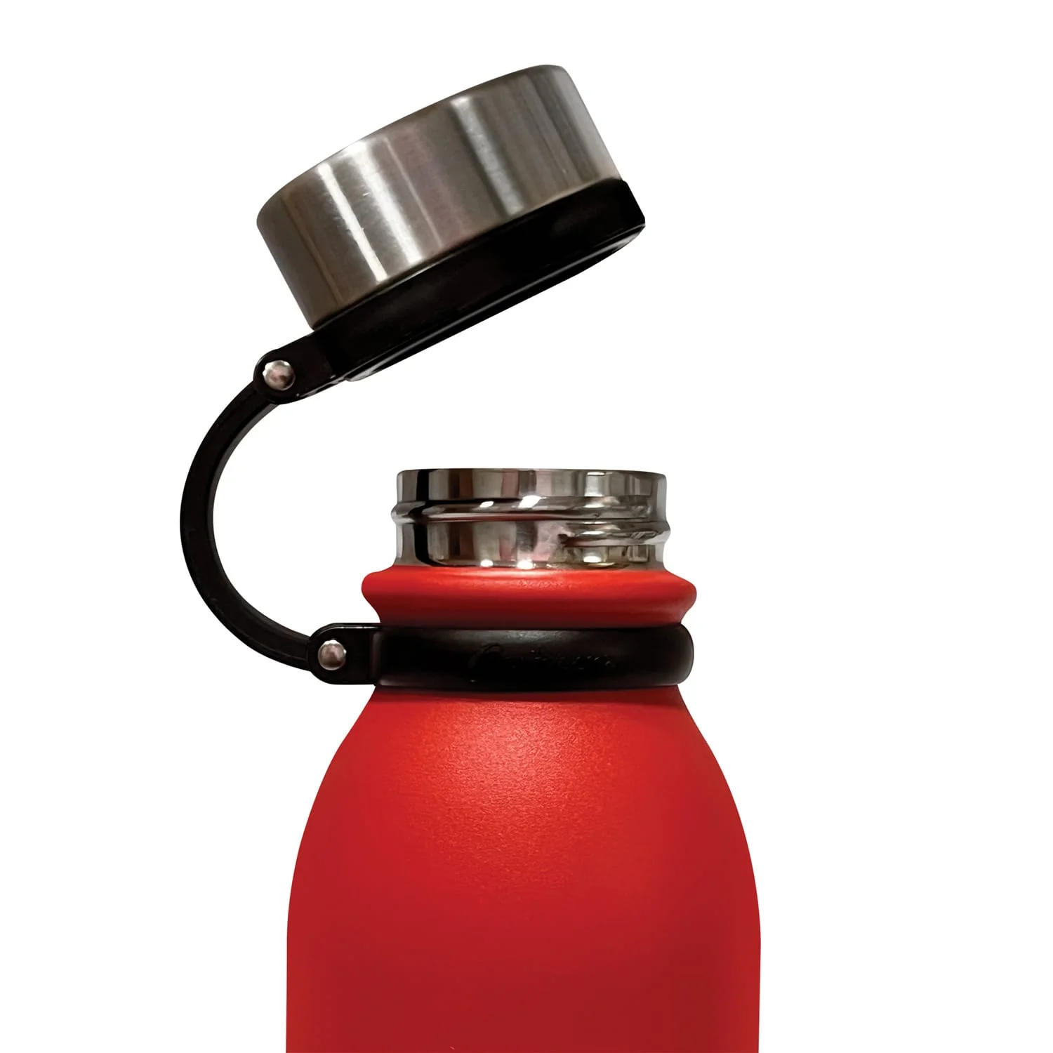 Outdoors Professional 20-Oz. Stainless Steel Double-Walled Vacuum-Insulated Travel Bottle with Leakproof Screw Cap, Red - Image 4