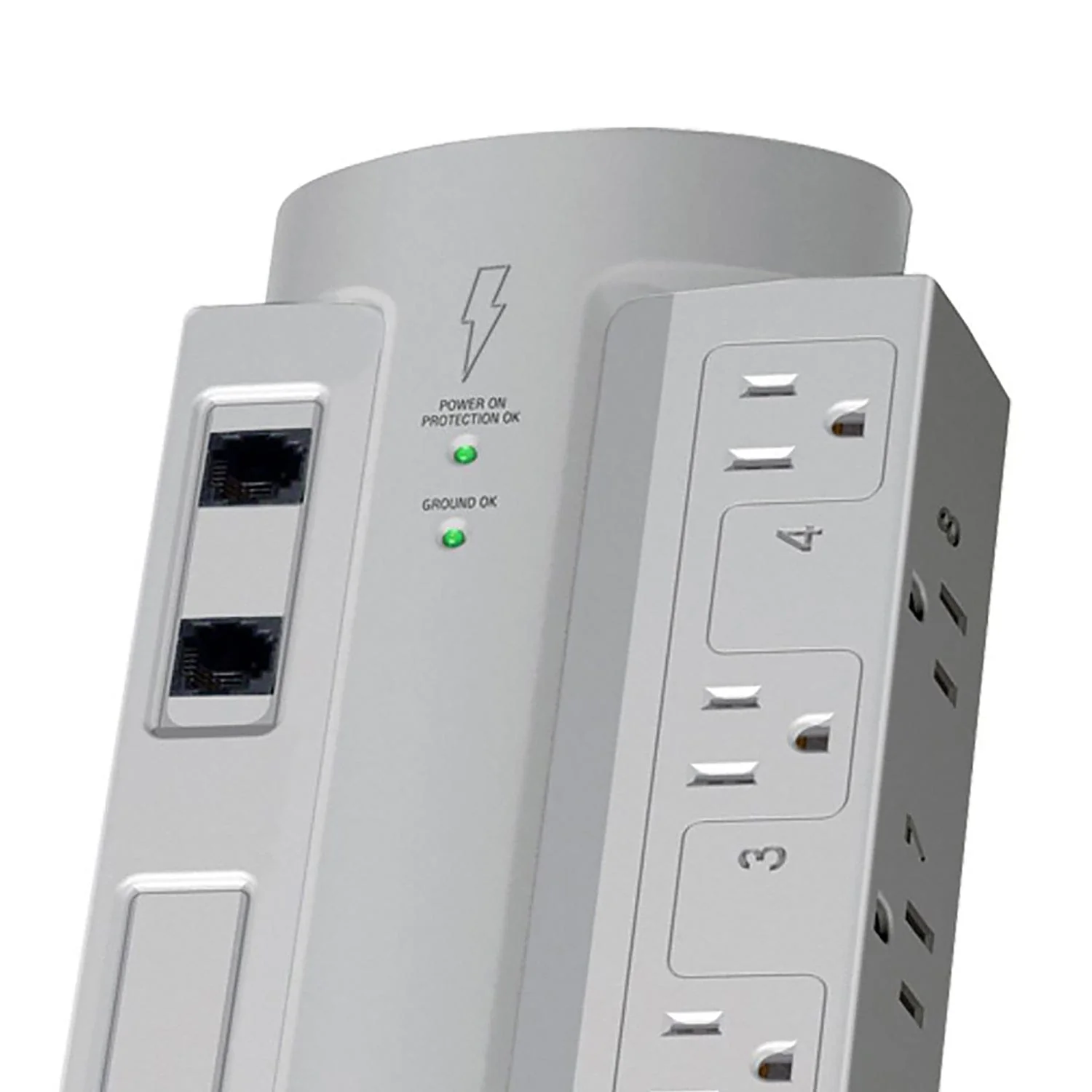 Panamax 8-AC Outlet, Telco, and Coax 1125-Joules AV Surge Protector Power Strip, 6-Ft. Cord with Angled Plug, SP8-AV - Image 3