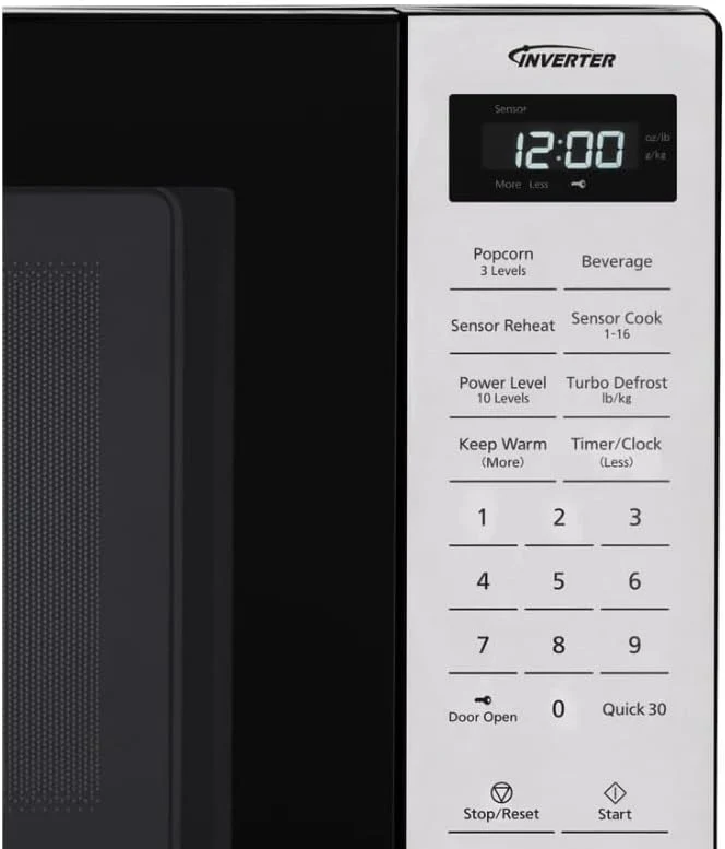 Panasonic 1.2 cu. ft. 1250W Inverter Microwave, Black - Certified Refurbished - Image 5