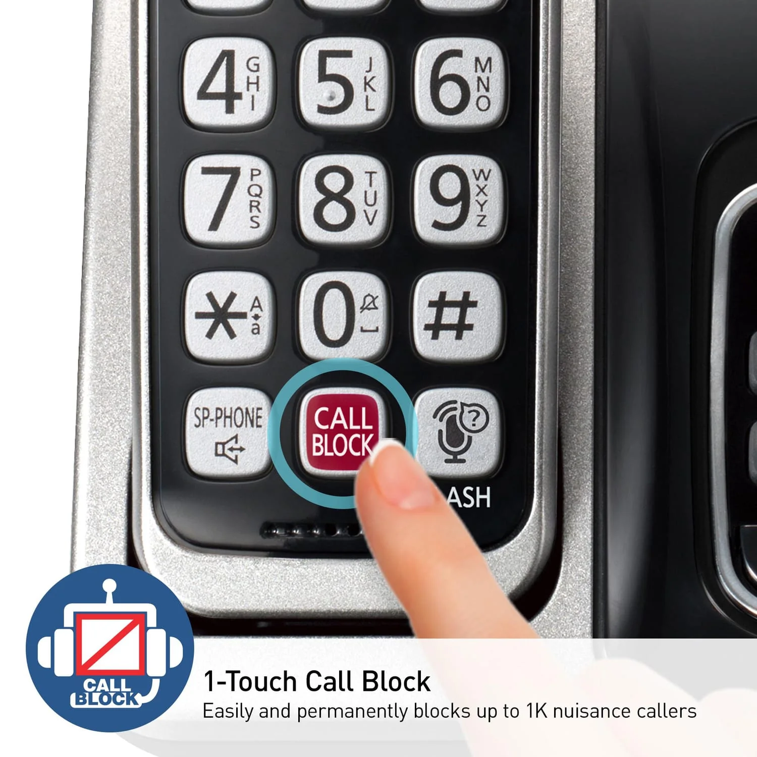 Panasonic 4-Handset Expandable Cordless Phone System for Landline, Digital Answering System, Bluetooth Link2Cell, Caller ID, and Call Blocker - Image 5