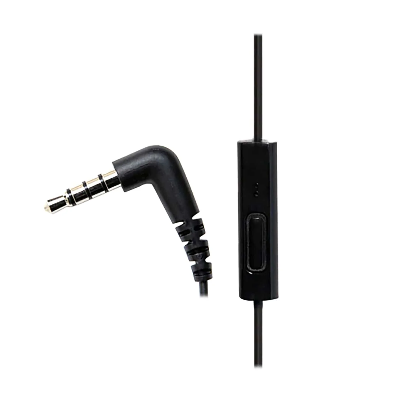 Panasonic ErgoFit Wired In-Ear Earbud Headphones with In-Line Mic/Call Remote and Right-Angle 3.5-mm TRRS Connector, RP-TCM125, Black - Image 4
