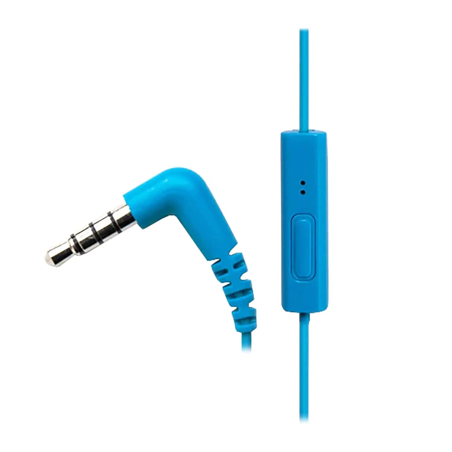 Panasonic ErgoFit Wired In-Ear Earbud Headphones with In-Line Mic/Call Remote and Right-Angle 3.5-mm TRRS Connector, RP-TCM125, Blue - Image 3