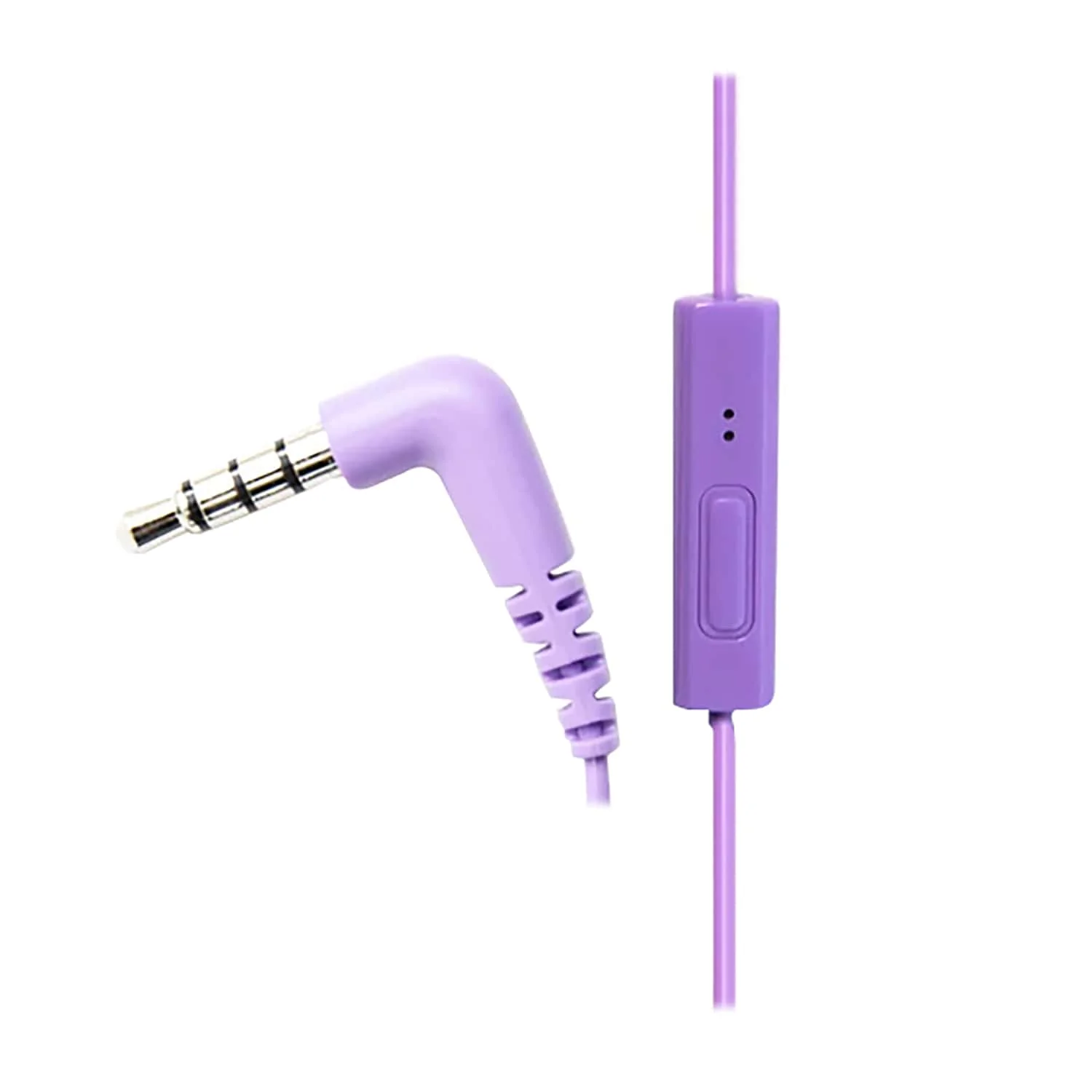 Panasonic ErgoFit Wired In-Ear Earbud Headphones with In-Line Mic/Call Remote and Right-Angle 3.5-mm TRRS Connector, RP-TCM125, Purple - Image 3