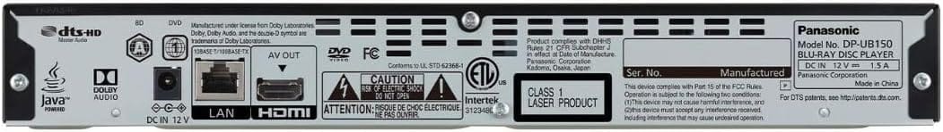 Panasonic Ultra HD 4K Blu-ray Disc Player - Refurbished - Image 3
