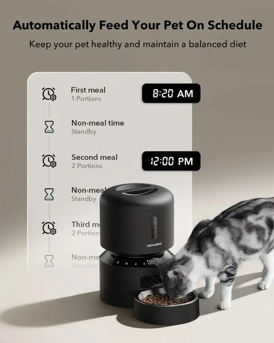 Petlibro Granary 3L Automatic Pet Feeder, Black - Certified Refurbished - Image 3