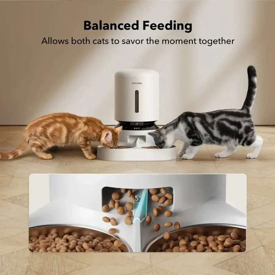 Petlibro Granary 5L Automatic Pet Feeder, Camera Monitoring, Double Tray, White - Certified Refurbished - Image 7