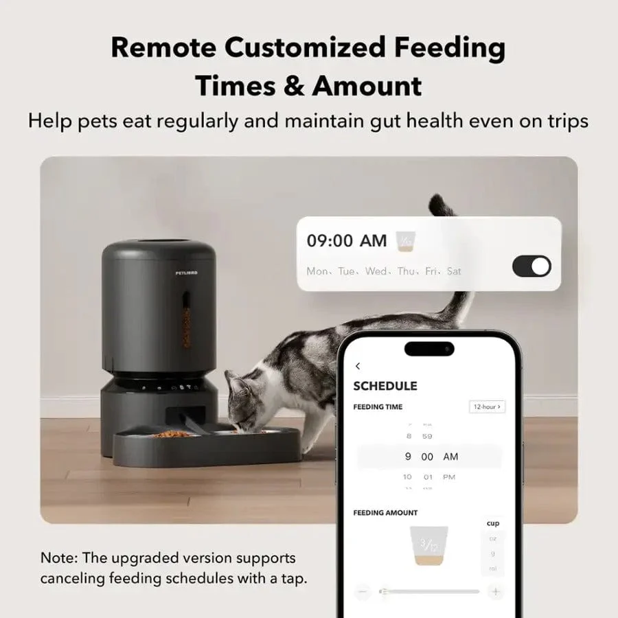 Petlibro Granary 5L Automatic Pet Feeder, WiFi Control, Double Tray, White - Certified Refurbished - Image 5