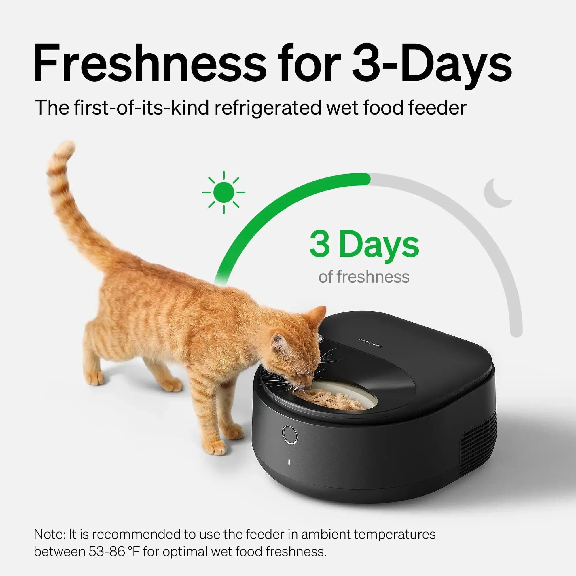 Petlibro Polar App Control Smart Wet Food Pet Feeder, 3 Meals, Anti-Pinch, Black - Certified Refurbished - Image 4