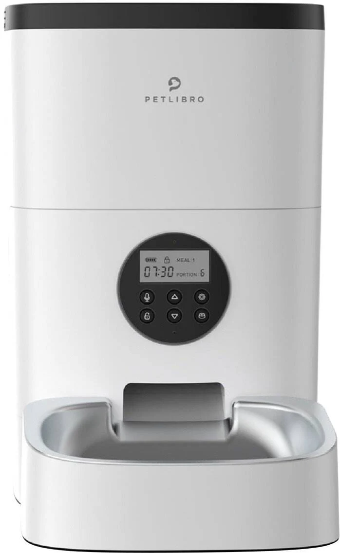 Petlibro Stainless Steel 4L Automatic Dog and Cat Feeder with Voice Recorder, White - Certified Refurbished - Image 3