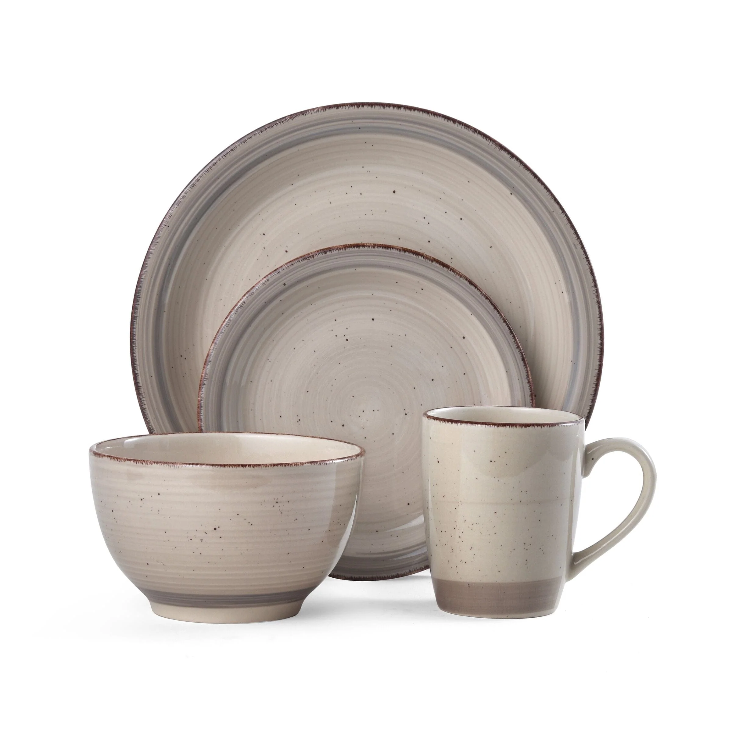 Pfaltzgraff Sadie 16 piece Dinnerware Set, Service for 4, Cream - Image 2