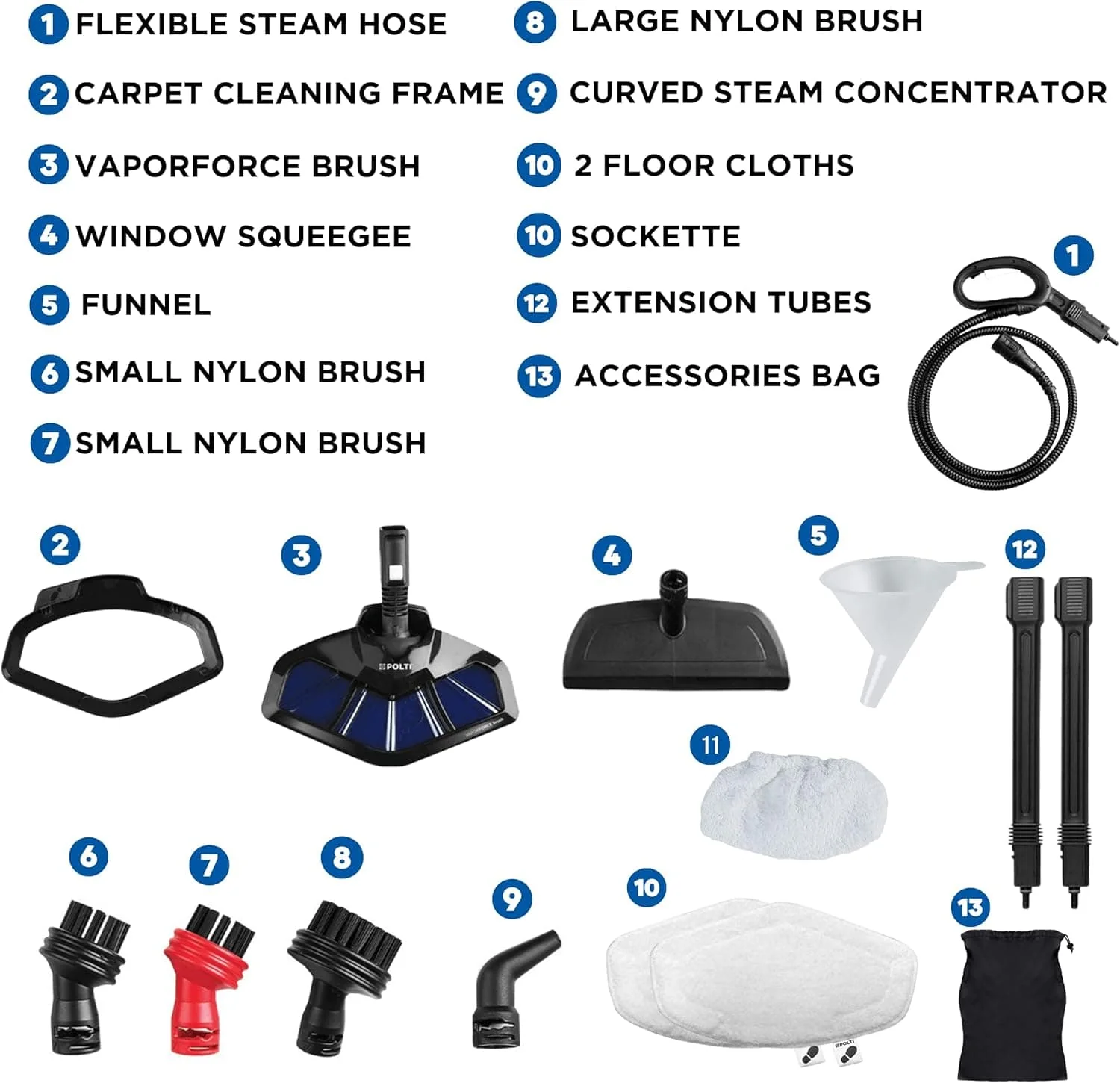 Polti Vaporetto Smart Steam Mop + Steam Cleaner, for Cleaning + Sanitizing - Image 4