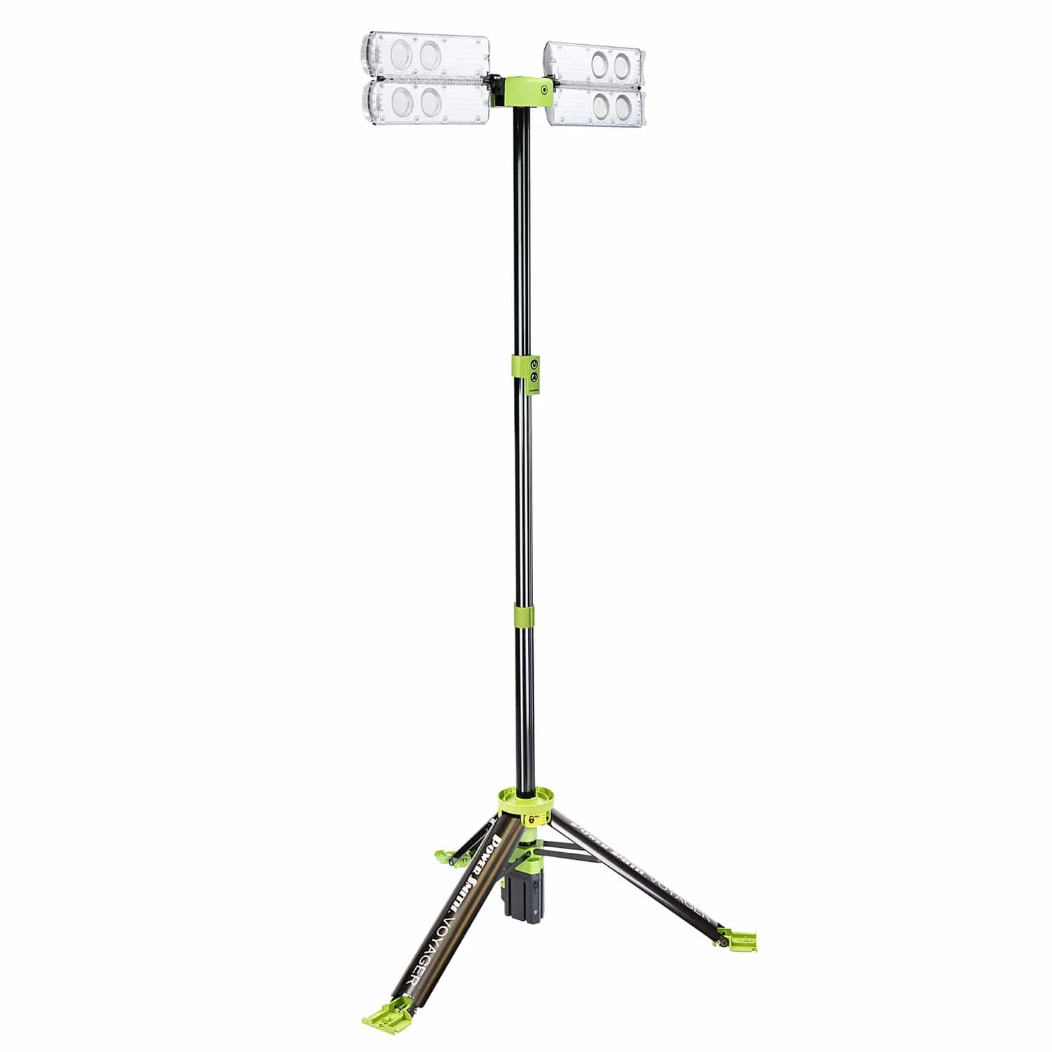 PowerSmith Voyager 8000-Lumen LED 4-Light Tripod-Mounted Rechargeable Portable Work Light
