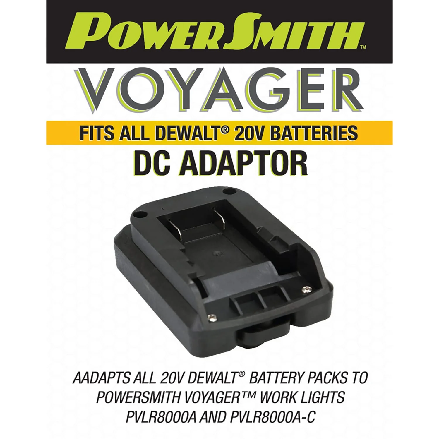 PowerSmith Voyager DC Battery Adapter for 20-Volt DEWALT Battery Pack - Image 3