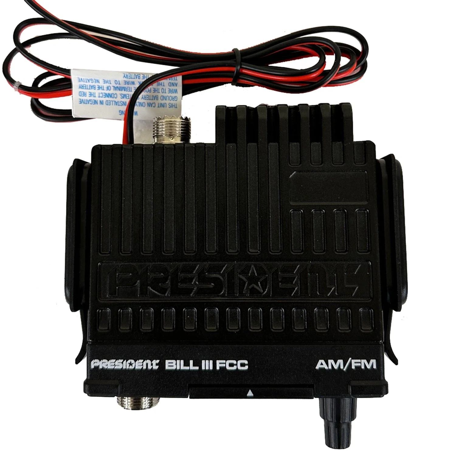 President BILL III FCC 40-Channel 12-Volt AM/FM Weatherband Ultracompact CB Radio with P-Channels and NRC, TXUS201-1 - Image 4