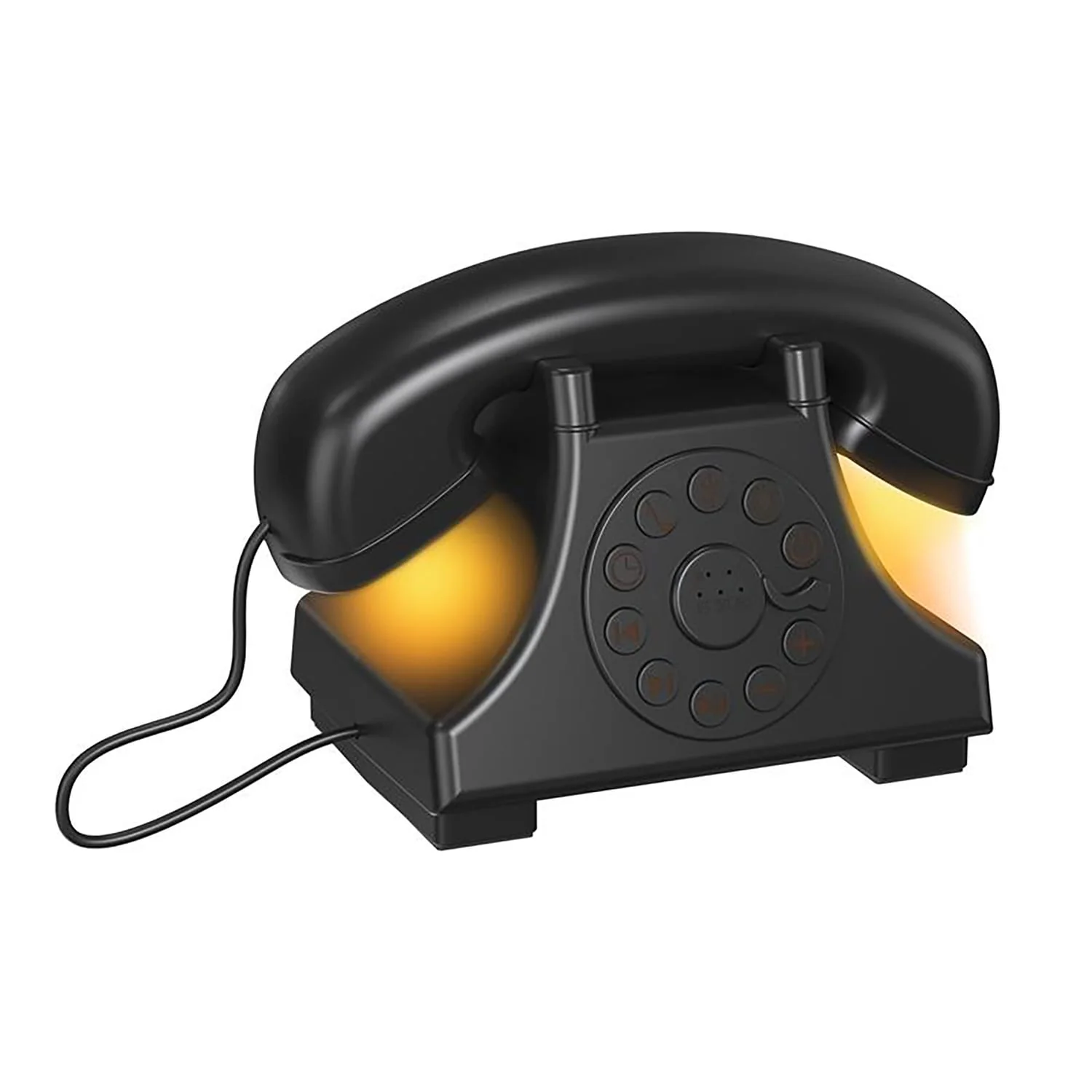 Priority Products Retro Telephone-Shaped Sleeping Machine with Bluetooth Speaker and Night-Light, Black - Image 3