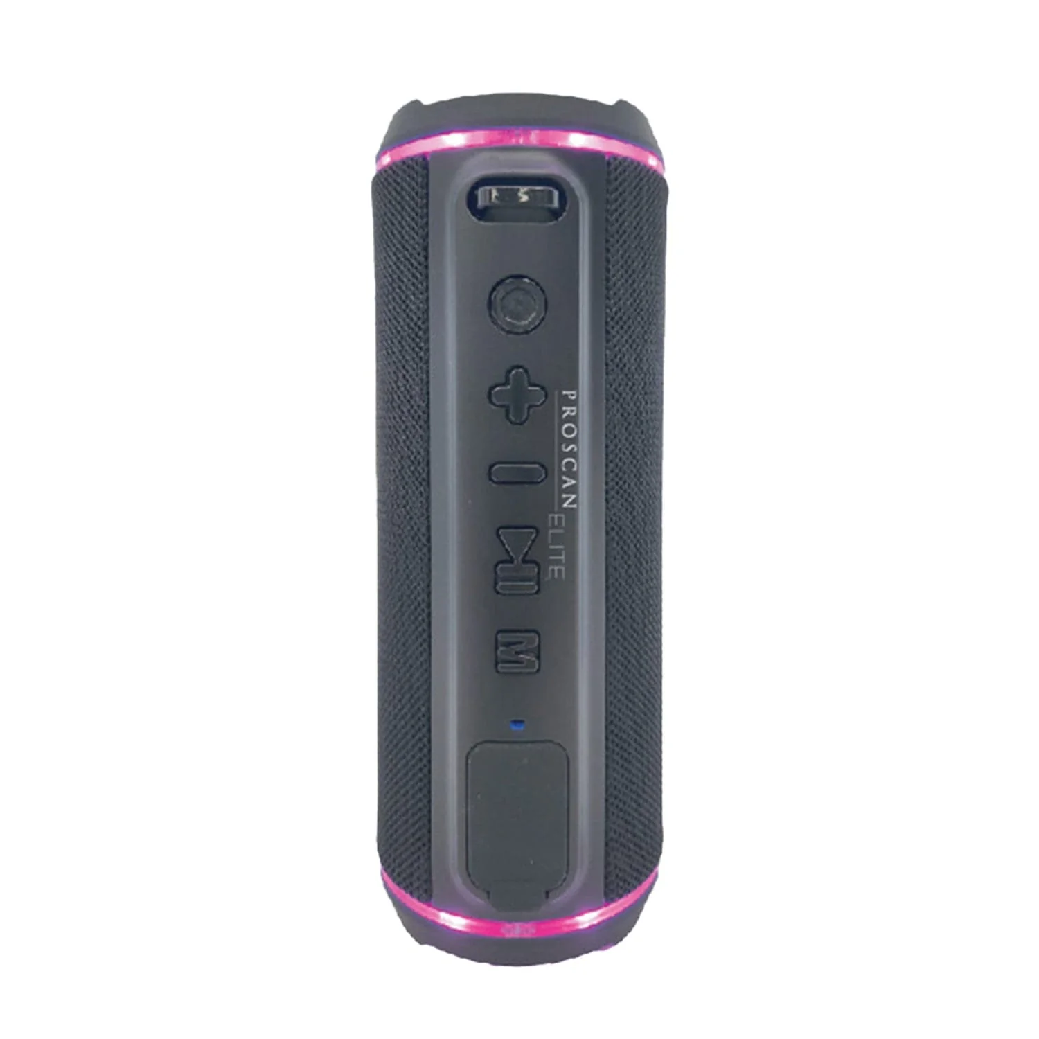 Proscan Elite Portable Light-up Waterproof Bluetooth Speaker with 360° Sound and FM Radio, Black, PESP1708