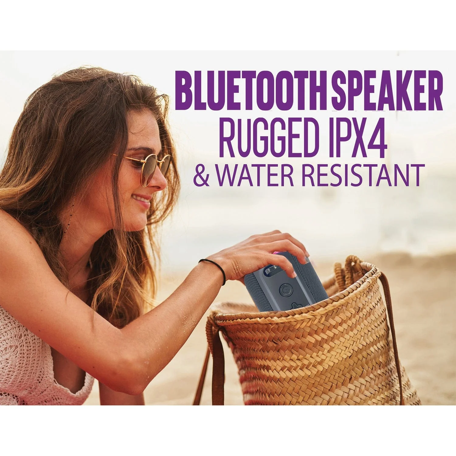 Proscan Elite Portable Light-up Waterproof Bluetooth Speaker with 360° Sound and FM Radio, Black, PESP1708 - Image 2