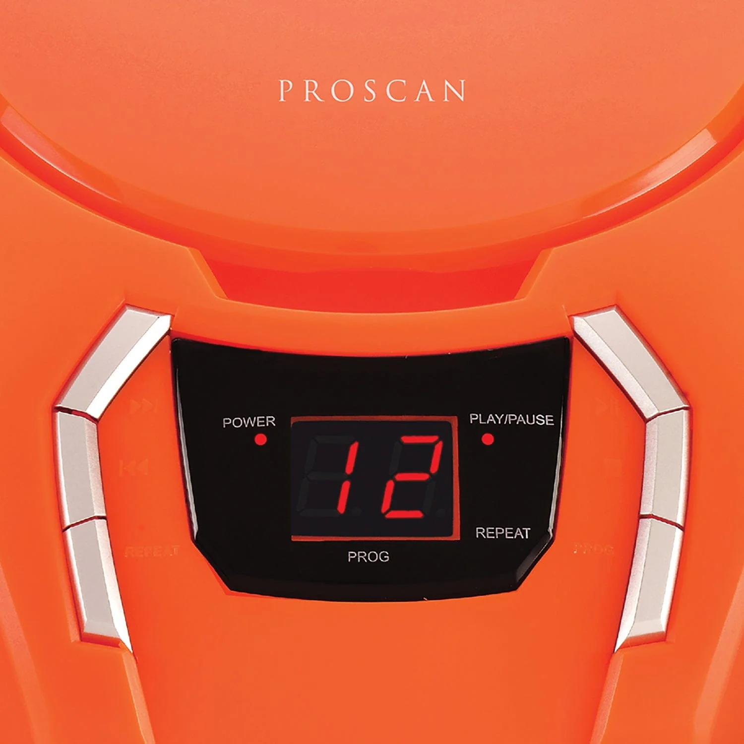 Proscan Portable CD/AM/FM Radio Boom Box, PRCD261, Orange - Image 4