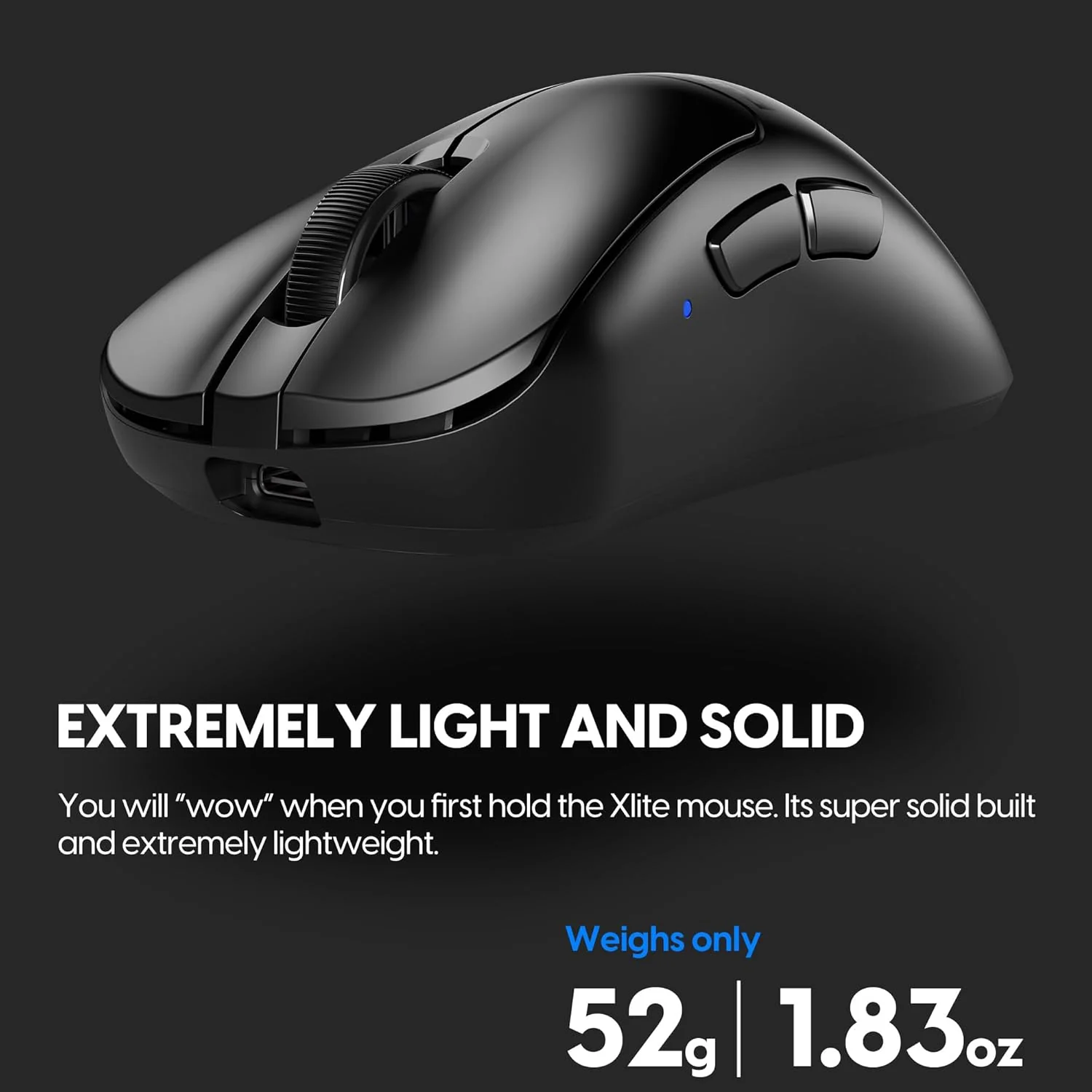 Pulsar Xlite V2 Medium Wireless Mouse, White - Certified Refurbished - Image 6