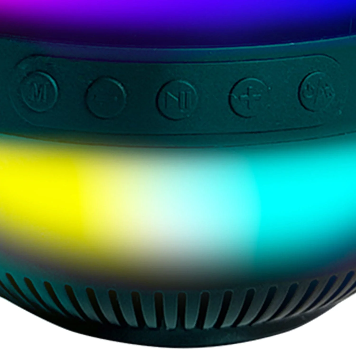 QFX Portable Bluetooth Speaker with LED Party Lights and FM Radio, True Wireless, Black, BT-27 - Image 4