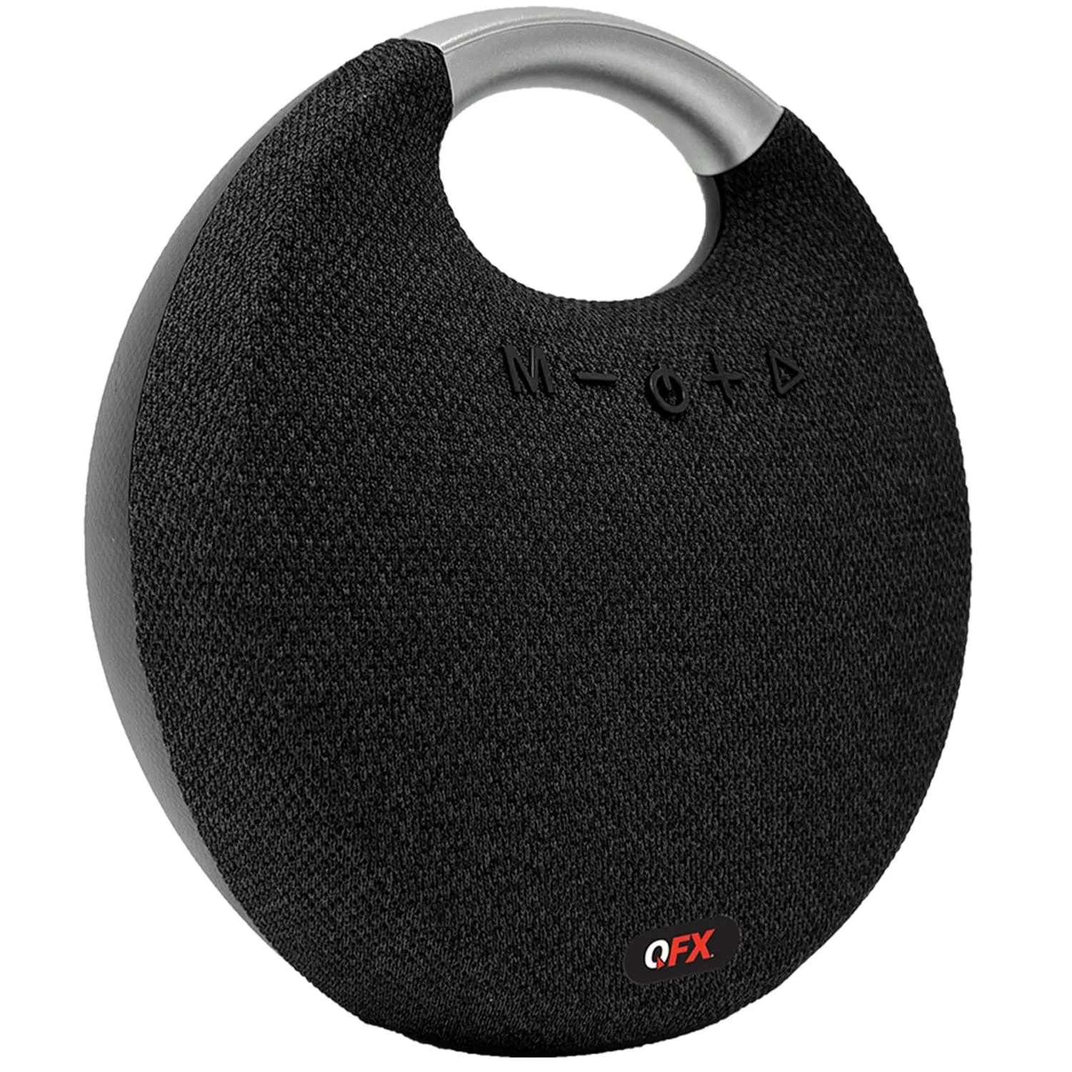 QFX Portable Bluetooth Speaker with Passive Bass Radiator and FM Radio, True Wireless, Black, BT-200 - Image 3