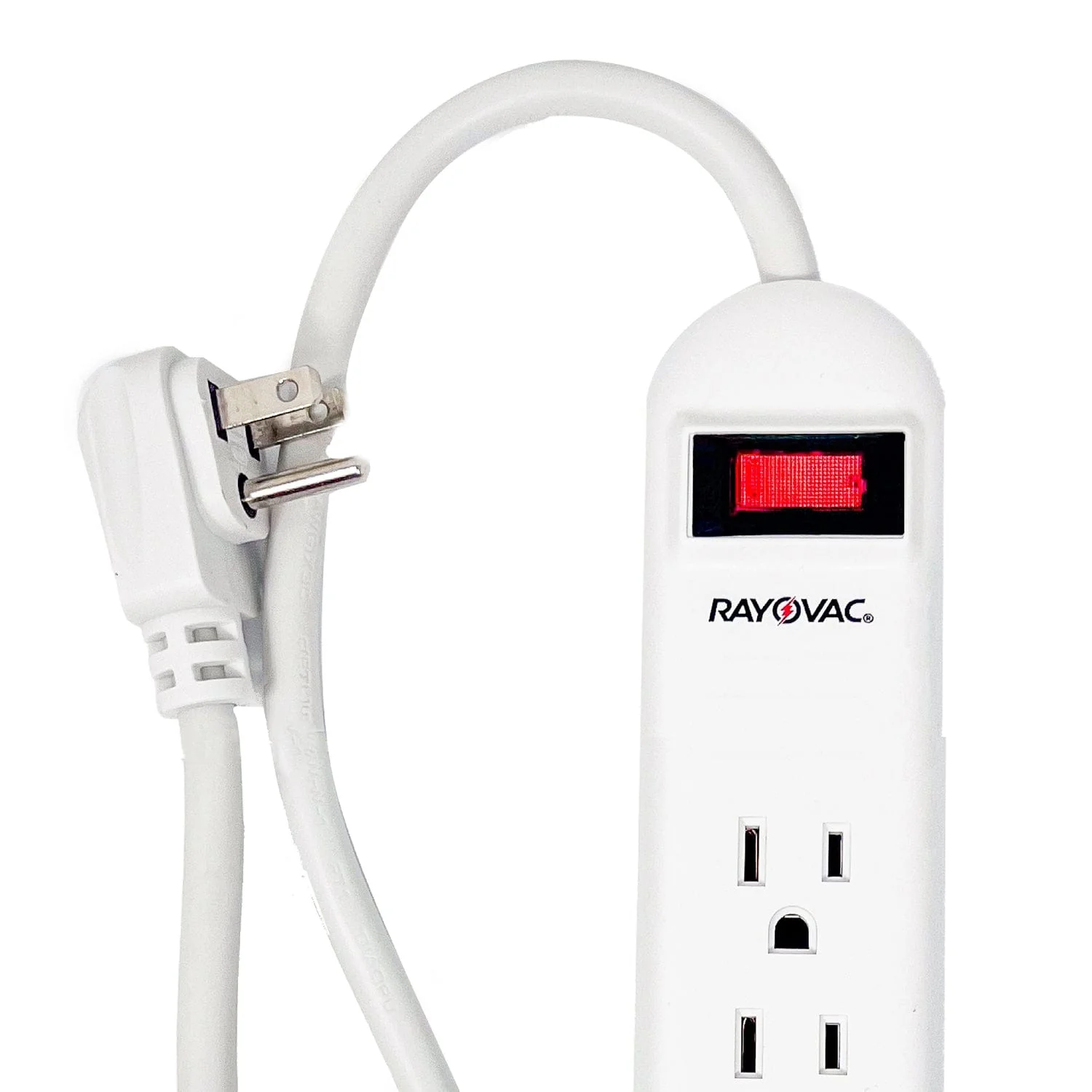 Rayovac 6-AC Outlet 1000-Joules Surge Protector Power Strip, 1.5-Ft. Cord with Flat Plug, HM-PS-170 - Image 2